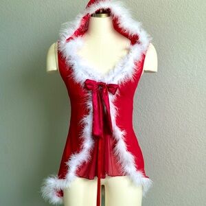 Festive Seven ’til Midnight Holiday Babydoll Lingerie Set – Best Fit XS–Medium